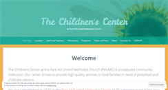 Desktop Screenshot of parkhillchildrenscenter.org